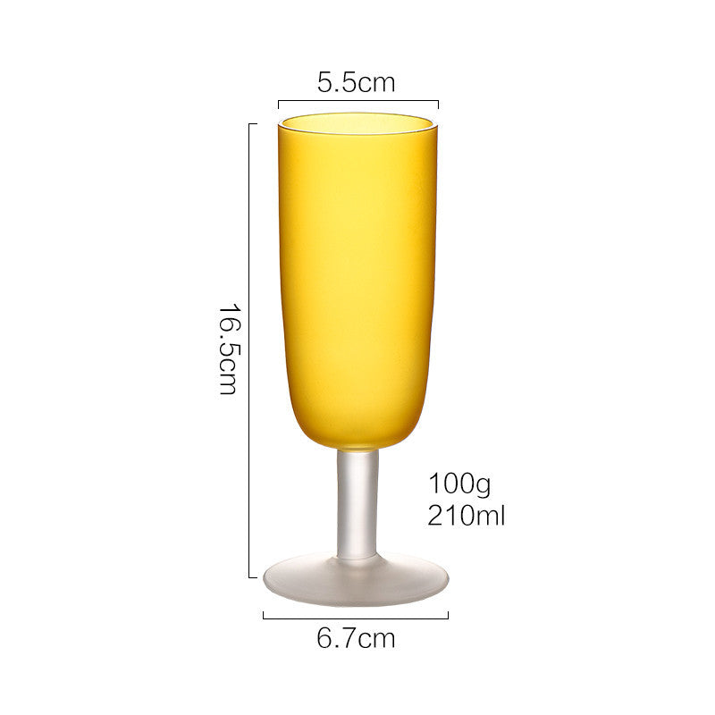 Sunset Frosted Glass Goblet