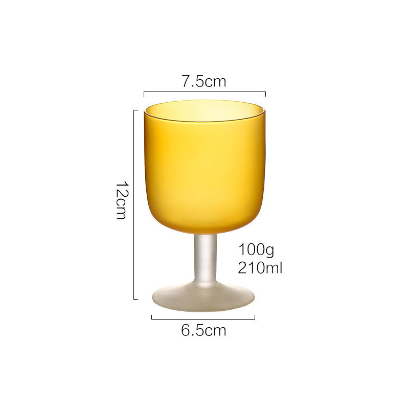 Sunset Frosted Glass Goblet