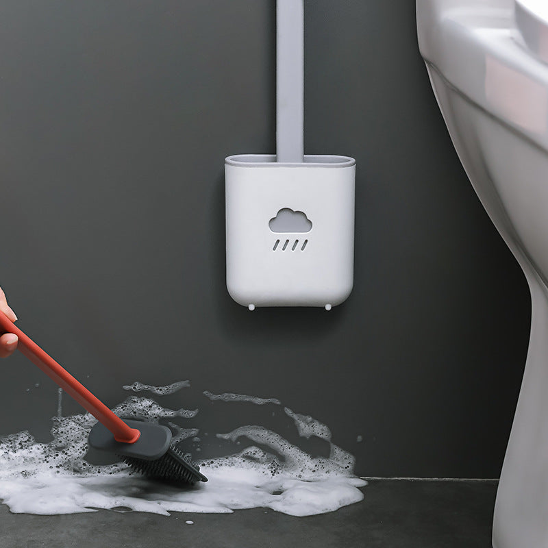 CloudClean Silicone Toilet Brush Set