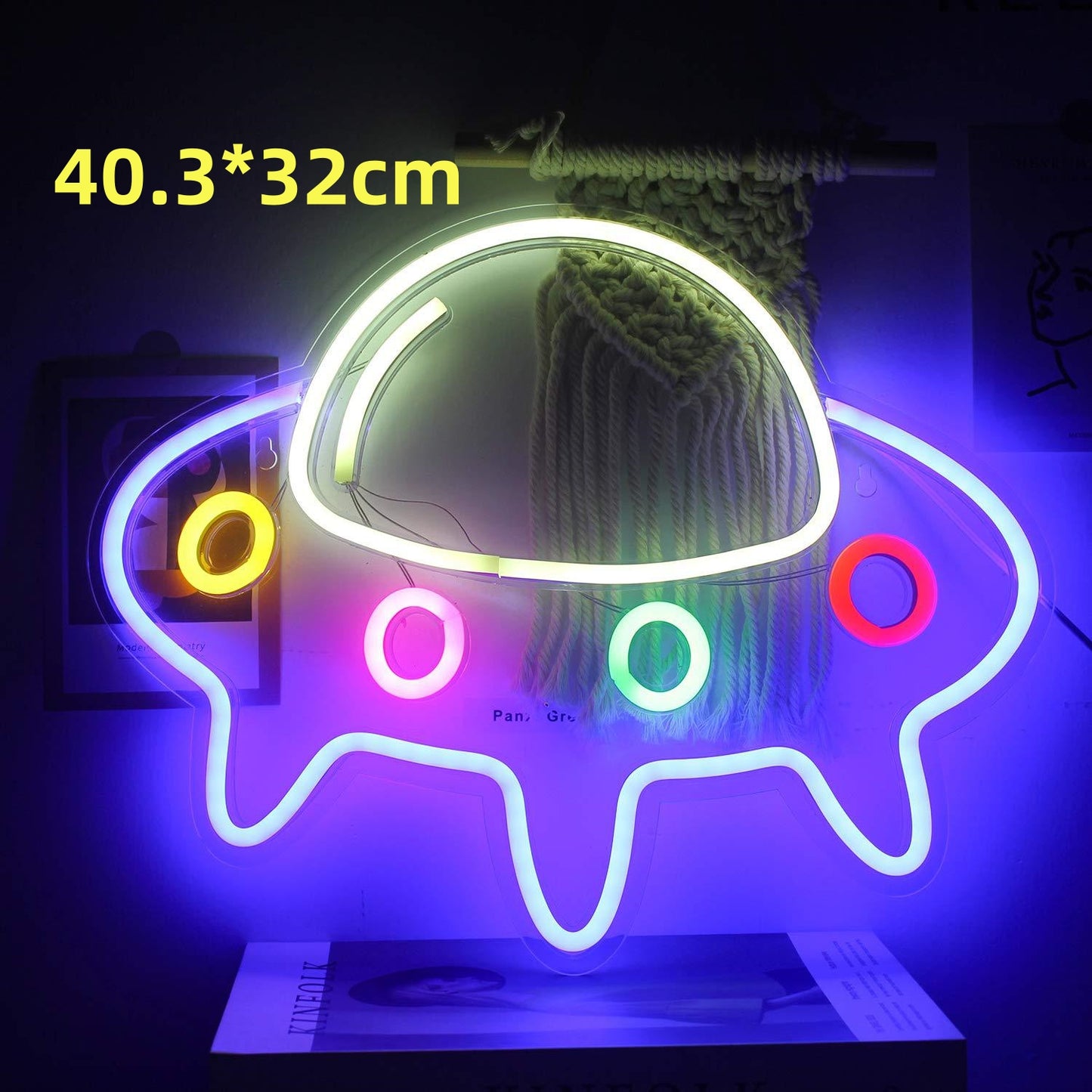 Cosmic Glow Neon LED Wall Light (USB, Adjustable Brightness)