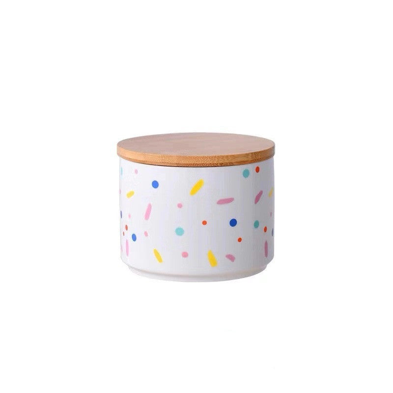Rainbow Pop Ceramic Storage Jar