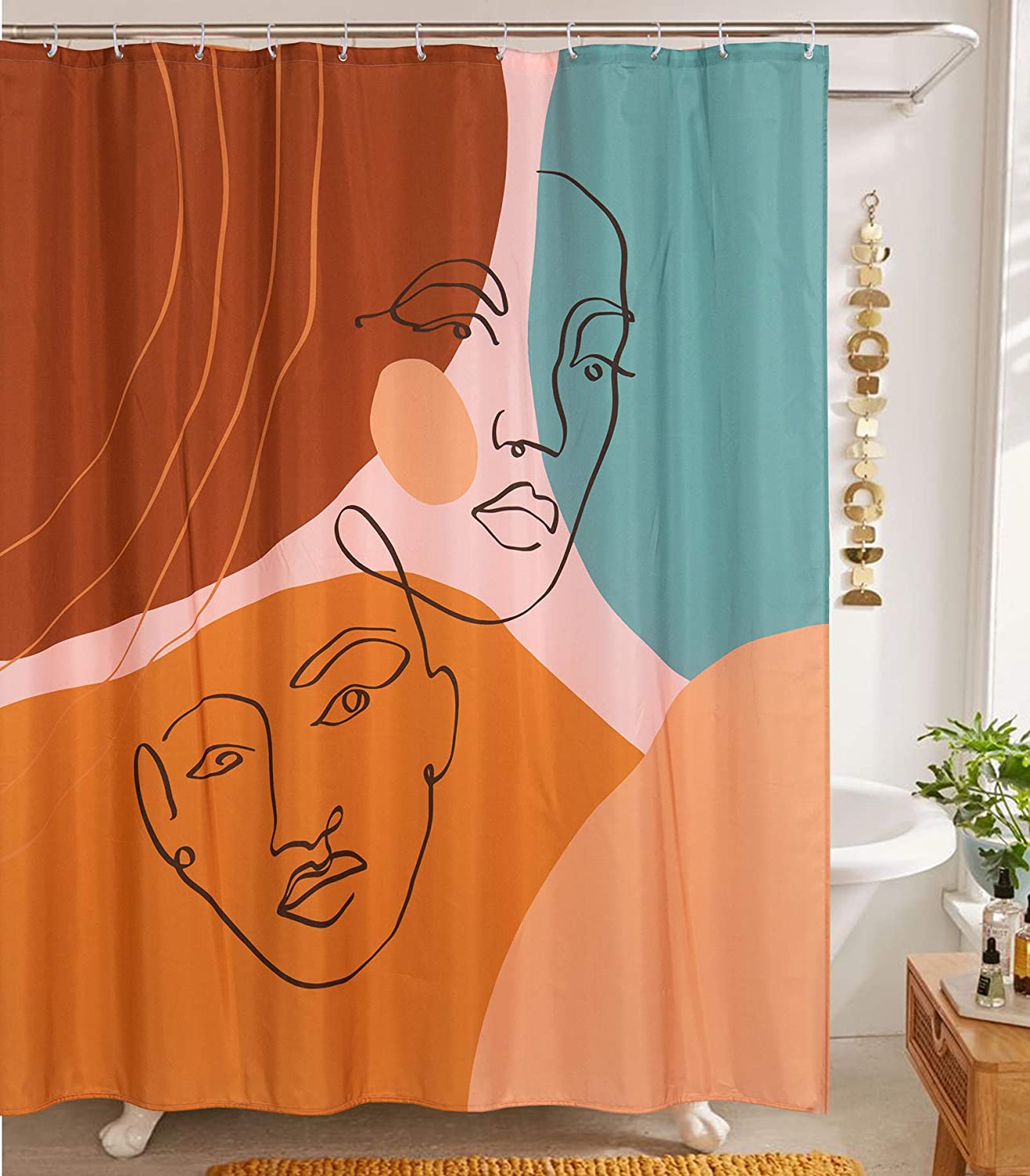 Abstract Pop Shower Curtain