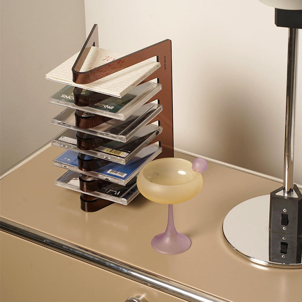 Ripple Acrylic Book & Magazine Stand