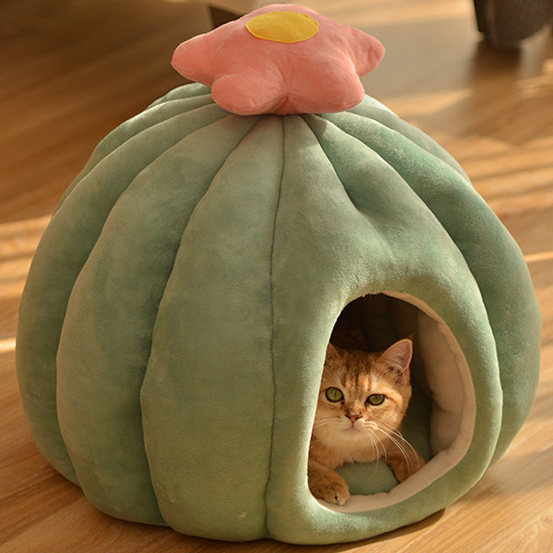 Pumpkin Cozy Cat House