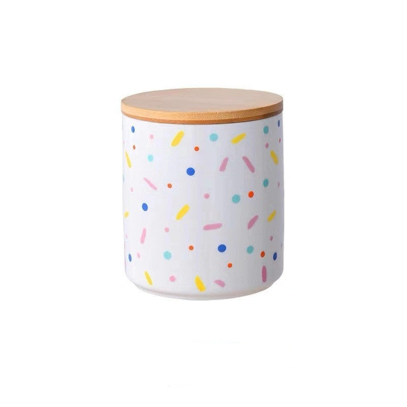 Rainbow Pop Ceramic Storage Jar