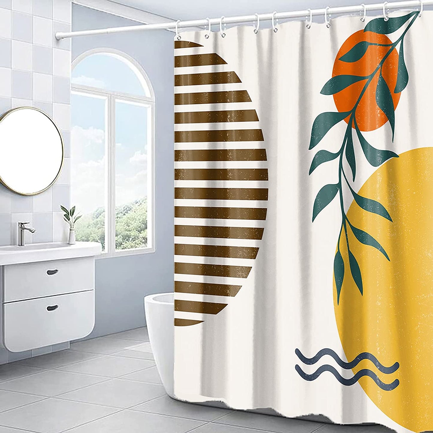 Abstract Pop Shower Curtain