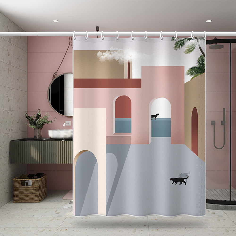 Abstract Pop Shower Curtain