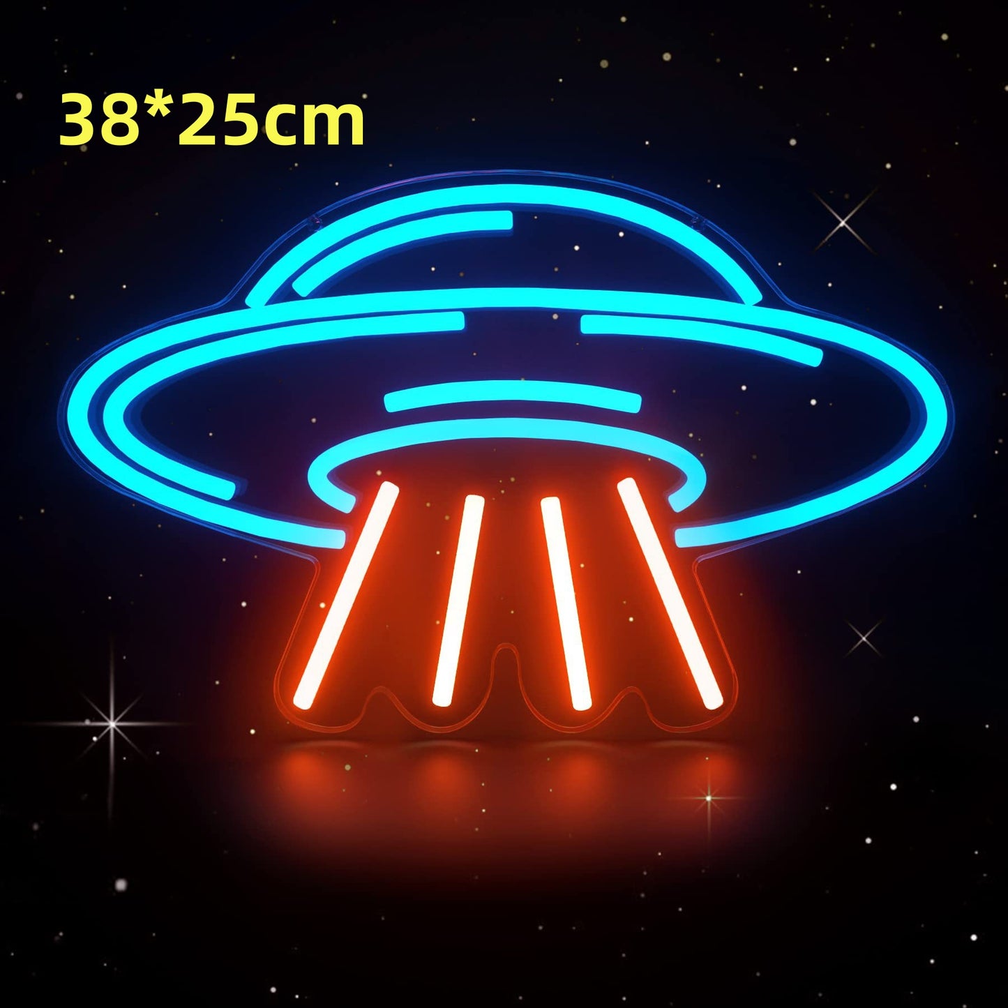 Cosmic Glow Neon LED Wall Light (USB, Adjustable Brightness)