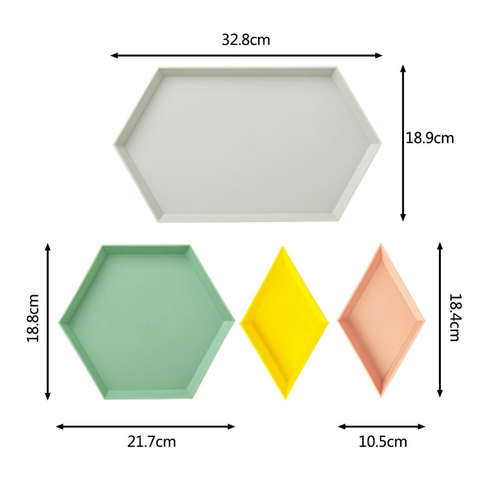 Geo Nest Catch-All Tray Set (Set of 4)