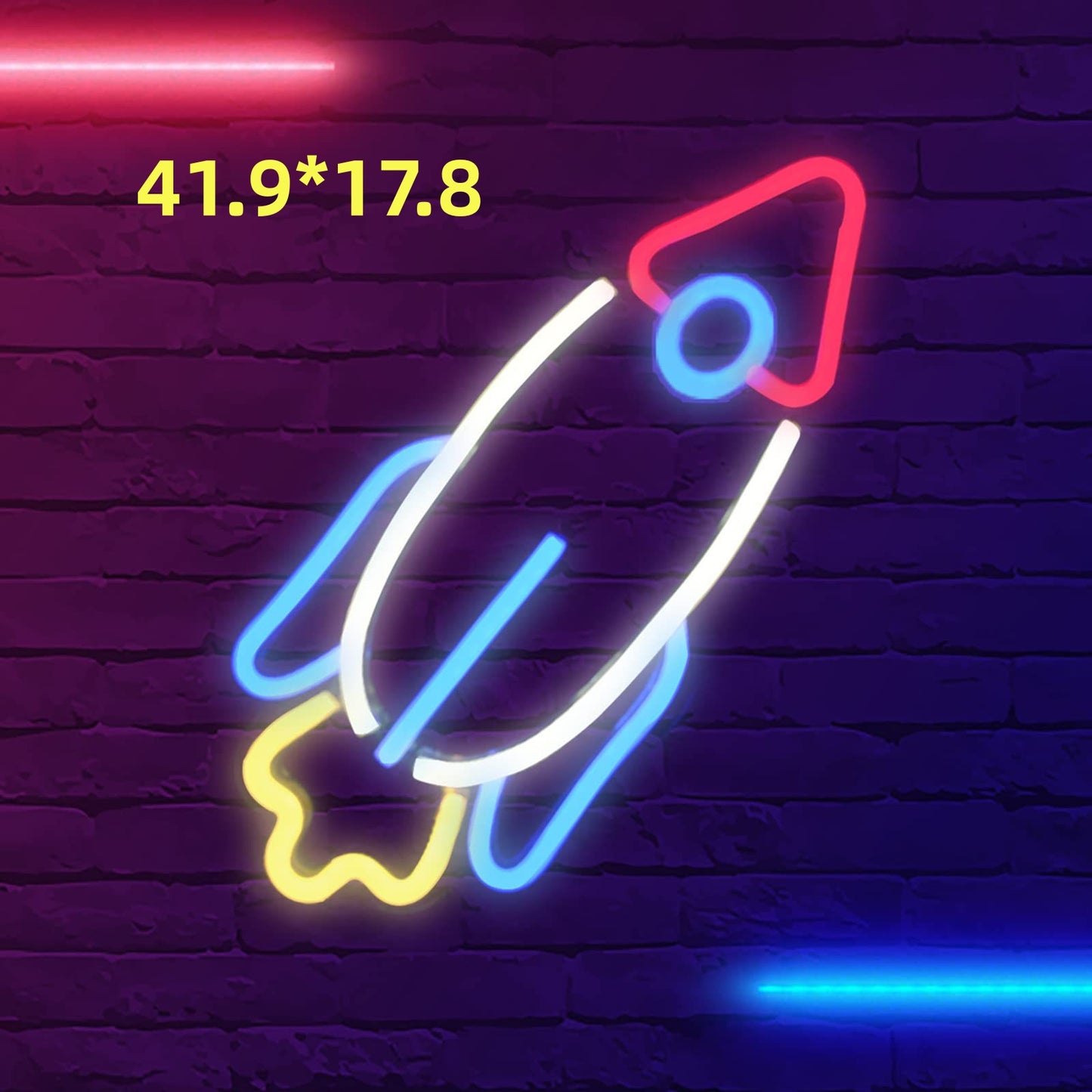 Cosmic Glow Neon LED Wall Light (USB, Adjustable Brightness)
