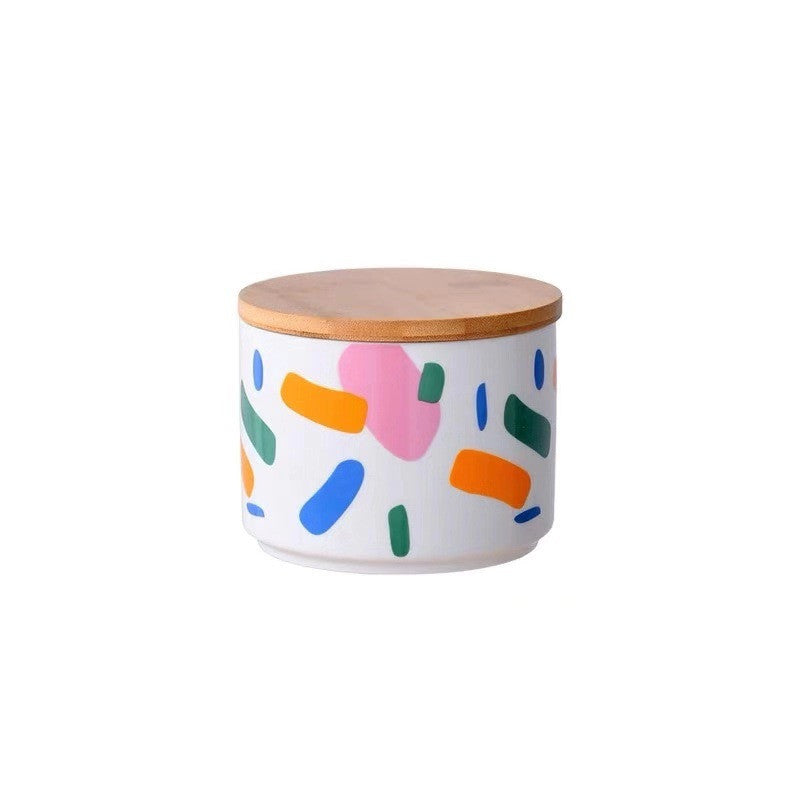 Rainbow Pop Ceramic Storage Jar