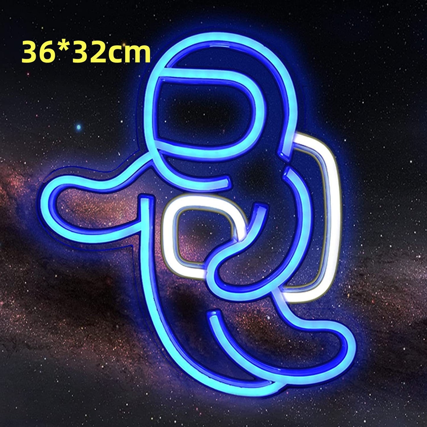 Cosmic Glow Neon LED Wall Light (USB, Adjustable Brightness)